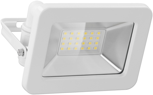 Goobay LED-buitenschijnwerper, 20 W met 1700 lm, neutraal wit licht (4000 K) en M16 wartel, geschikt voor buitengebruik (IP65)