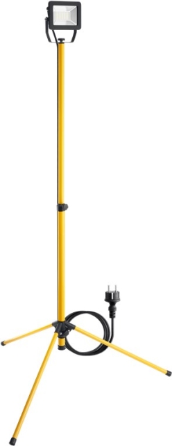 Goobay LED-bouwspot met telescoopstatief, 30 W met 2550 lm en neutraal wit licht (4000 K), geschikt voor binnen- en buitengebruik (IP65)
