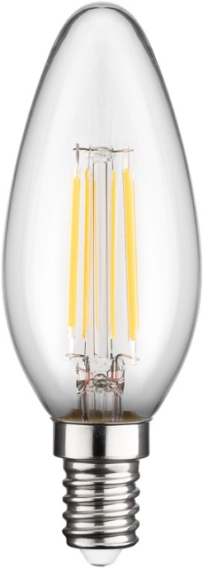 Goobay Filament led-kaarslamp, 4 W fitting E14, warm wit, niet dimbaar
