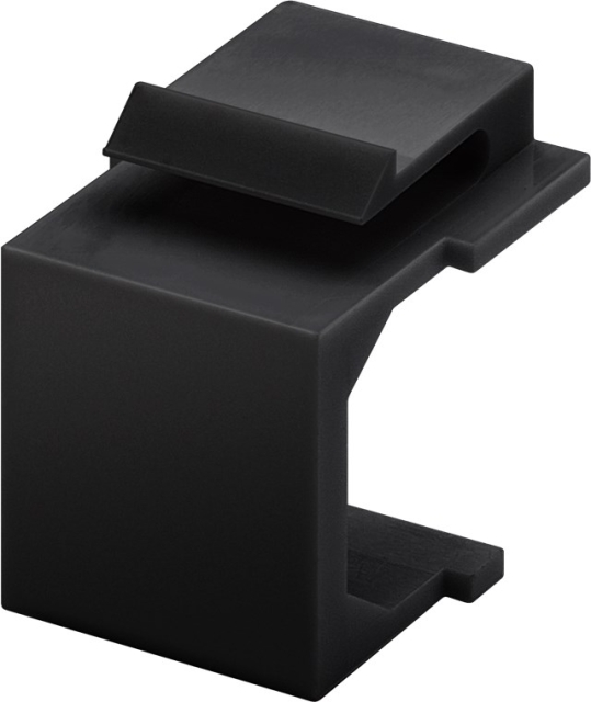 Goobay Keystone-afdekking (verpakking 4 stuks), zwart voor gebruik ter bescherming tegen stof