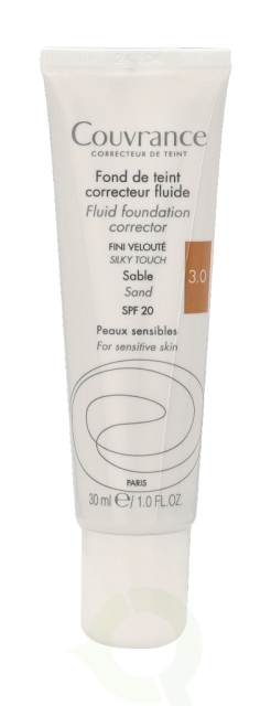 Avene Couvrance Fluid Foundation Corrector SPF20 30 ml #3.0 Sand