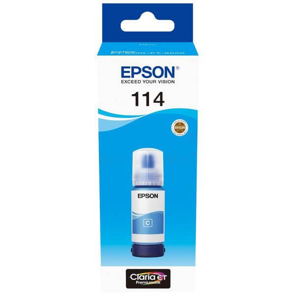EPSON Bläck C13T07B240 114 Cyan Ecotank