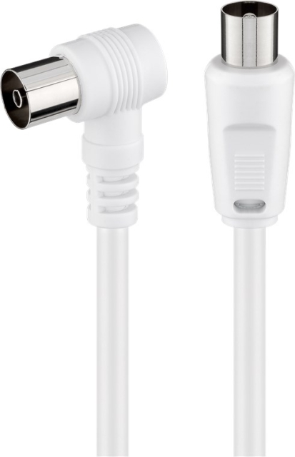 Goobay Schuine antennekabel ( coax-stekker > coax-contrastekker 90°, 5 m