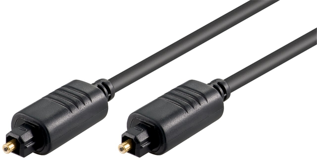 Goobay Toslink kabel 5 mm Toslink-stekker > Toslink-stekker, ø 5 mm, 1 m