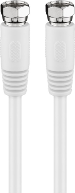 Goobay SAT-antennekabel (80 dB), dubbel afgeschermd F-stekker > F-stekker (volledig afgeschermd), 2.5 m