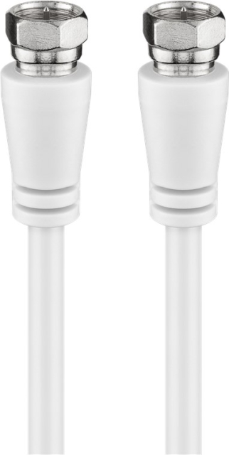 Goobay SAT-antennekabel (Class A+, >95 dB), 3x afgeschermd F-stekker > F-stekker (volledig afgeschermd), 3 m