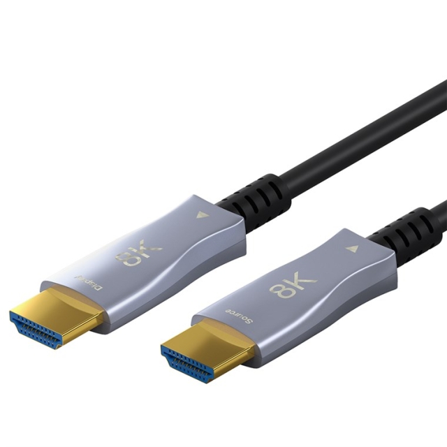 Goobay Optische hybride Ultra High Speed HDMI™-kabel met Ethernet (AOC) hogesnelheidskabel, 8K @ 60 Hz/ 4K @ 120 Hz, voor lange transmissieafstanden, 100 m