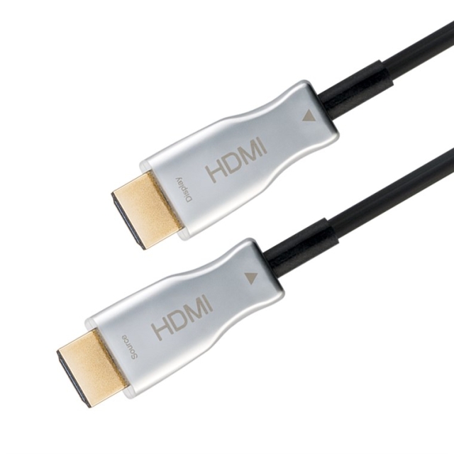 Goobay Optische hybride High Speed HDMI™-kabel met Ethernet (AOC) Hoge-snelheidskabel, 4K @ 60 Hz, voor lange transmissieafstanden, 50 m