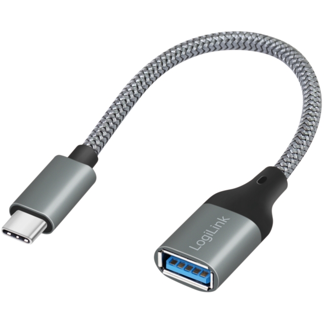 LogiLink USB-C -hane till USB-A hona OTG 15W 0,15m