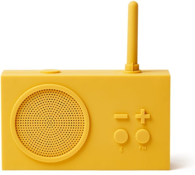 Lexon Tykho3 FM-radio met Bluetooth, Kleur: Geel