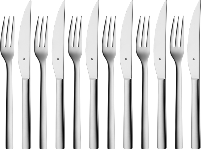 WMF Nuova stekkniv och gaffel, 12-delat set