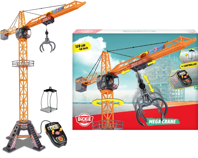 Dickie Toys Mega Crane - fjärrstyrd kran