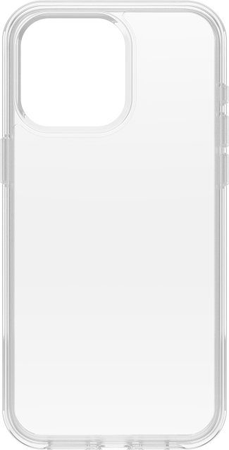 Otterbox Symmetry Clear -skyddsskal, iPhone 15 Pro Max, genomskinligt.