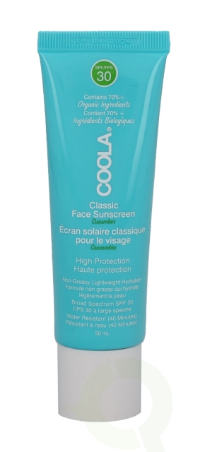 Coola Classic Face Sunscreen Moisturizer SPF30 50 ml