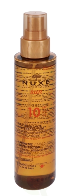 Nuxe Sun Tanning Oil for Face and Body SPF10 150 ml