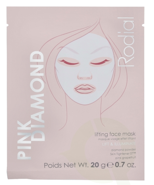 Rodial Pink Diamond Lifting Face Mask 80 gr 4x20gr