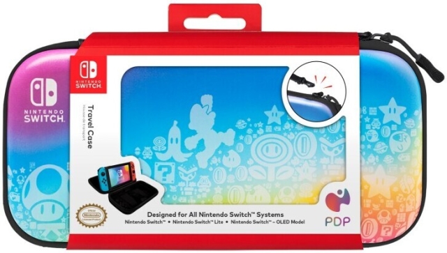 PDP Gaming Slim Deluxe Travel Case – Star Spectrum -skyddsväska, Switch