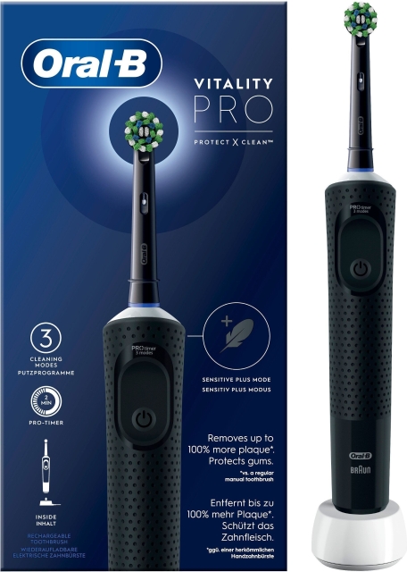 Oral B Vitality Pro Black - elektrisk tandborste, svart