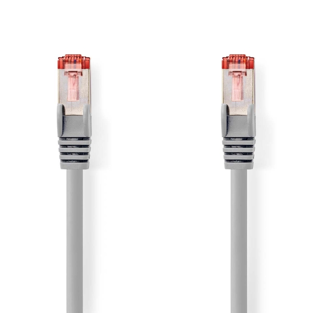 Nedis CAT6 Netwerkkabel | RJ45 Male | RJ45 Male | S/FTP | 20.0 m | Rond | LSZH | Grijs | Label