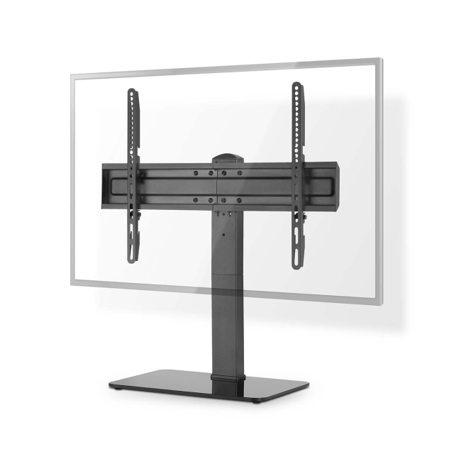 Nedis Vaste TV-Bureaustandaard | 37 - 70 " | Maximaal schermgewicht: 40 kg | Aanpasbare vooraf ingestelde hoogtes | Gehard Glas / Staal | Zwart