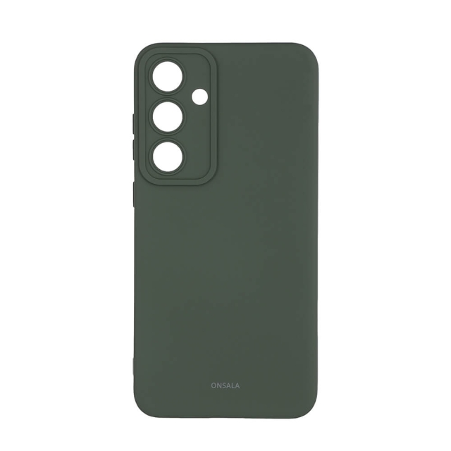 Onsala Mobilskal med Silikonkänsla Olive Green - Samsung S24+ 5G