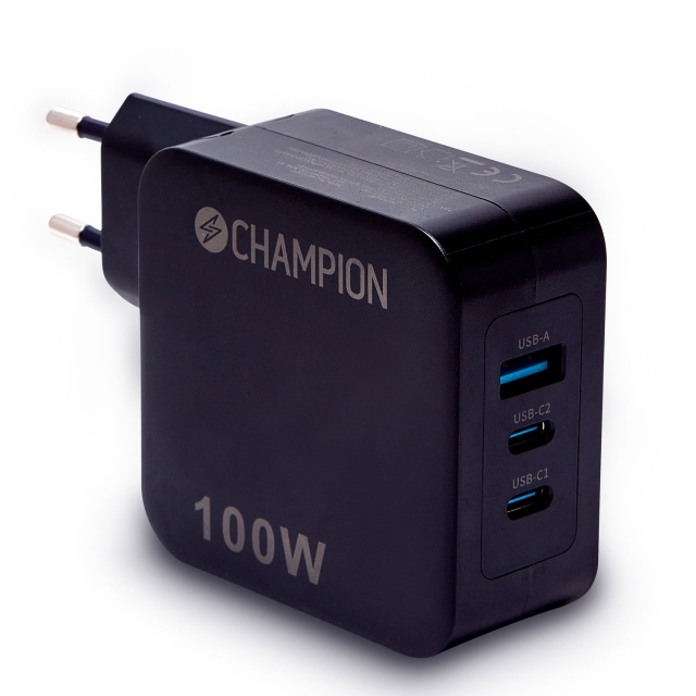Champion Laddare 100W PD / QC Svart