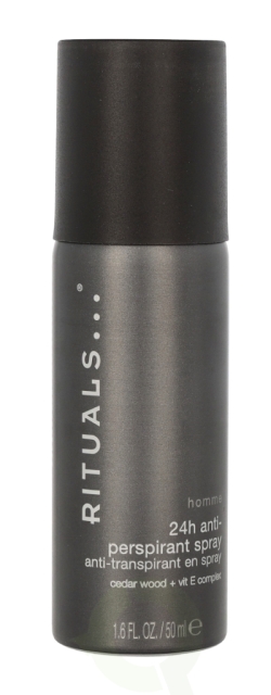 Rituals Homme 24H Anti-Perspirant Spray 50 ml Cedar Wood + Vit E Complex