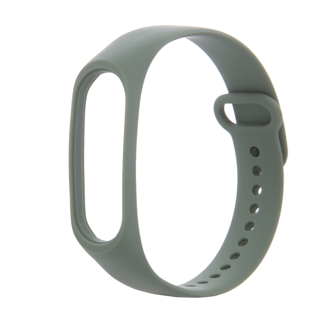 Siliconen polsband voor Xiaomi Mi Band 3 / 4, kaki