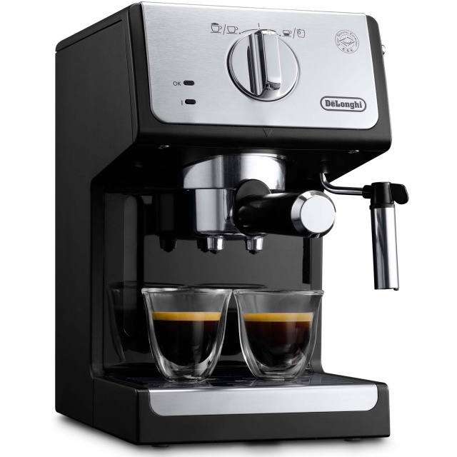 DeLonghi Espressomaskin Manual ECP33.21.BK Active Line inkl. mjölkskummare
