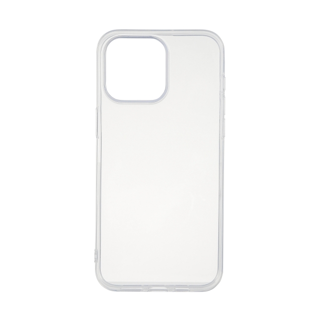 Essentials iPhone 15 Pro Max recycled TPU back cover, transparent
