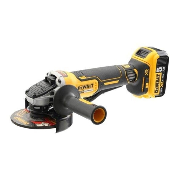 DeWALT 18V XR Borstlös 125mm vinkelslip - bar enhet