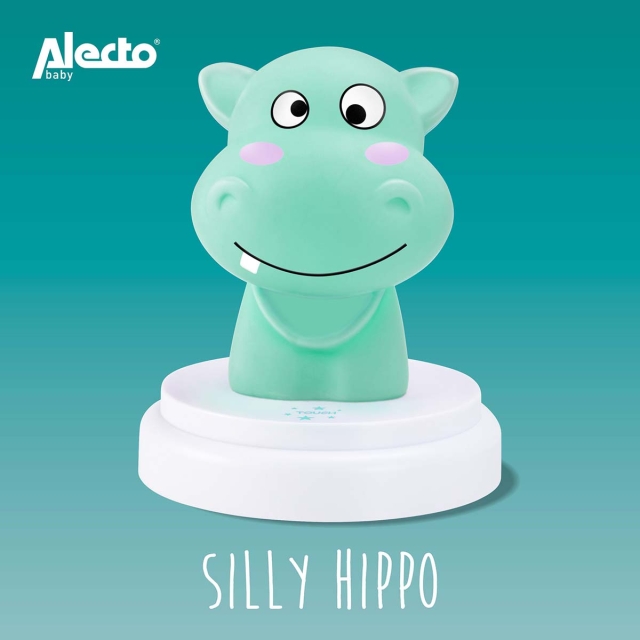 Alecto SILLY HIPPO LED nachtlampje nijlpaard blauw