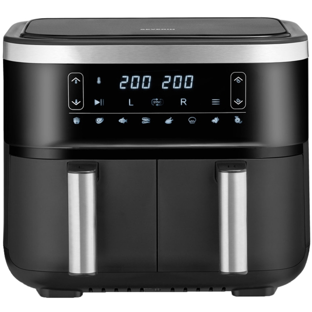 Severin Air Fryer Dubbel 2X4L FR2453 2850w Led display