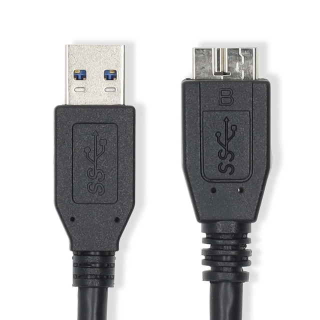 Nedis USB-Kabel | USB 3.2 Gen 1 | USB-A Male | USB Micro-B Male | 5 Gbps | Vernikkeld | 1.00 m | Rond | PVC | Zwart | Label