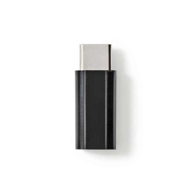 Nedis USB-C™ Adapter | USB 2.0 | USB-C™ Male | USB Micro-B Female | 480 Mbps | Rond | Verguld | Antraciet | Doos
