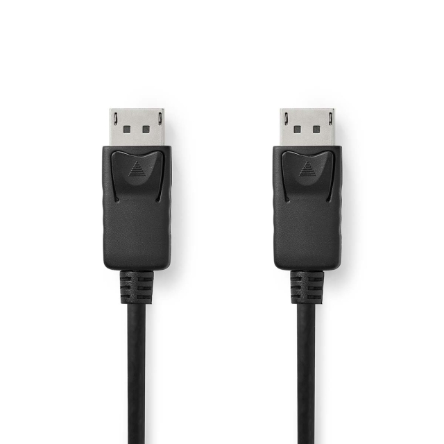 Nedis DisplayPort-Kabel | DisplayPort Male | DisplayPort Male | 4K@60Hz | Verguld | 2.00 m | Rond | PVC | Zwart | Label