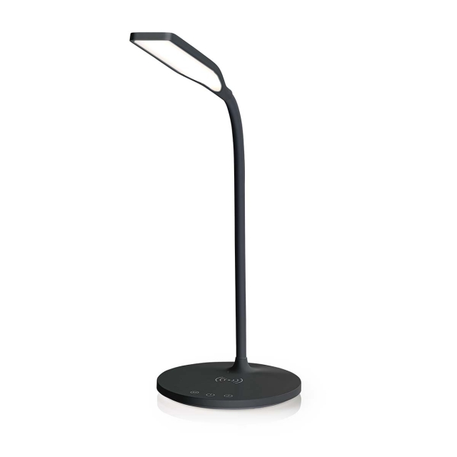 Nedis LED-Lamp met Draadloze Lader | Dimmer - Op Product | LED / Qi | 15 W | Met dimfunctie | Koel Wit / Natuurlijk Wit / Warm Wit | 2700 - 6500 K