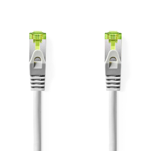 Nedis CAT7 Netwerkkabel | S/FTP | RJ45 Male | RJ45 Male | 5.00 m | Snagless | Rond | LSZH | Grijs | Label
