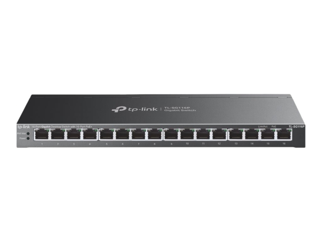 TP-Link TL-SG116P V1 Switch 16-port Gigabit  PoE+