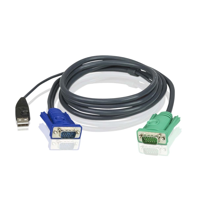 ATEN 1.8M USB KVM Kabel met 3 in 1 SPHD
