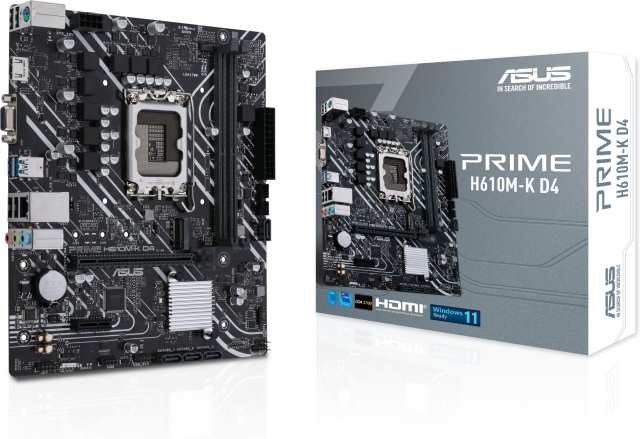 ASUS PRIME H610M-K D4 LGA 1700 mATX moederbord
