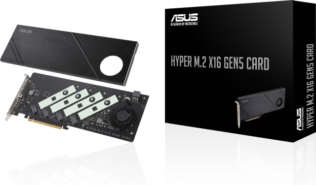 ASUS Hyper M.2 x16 Gen5-kaartadapters