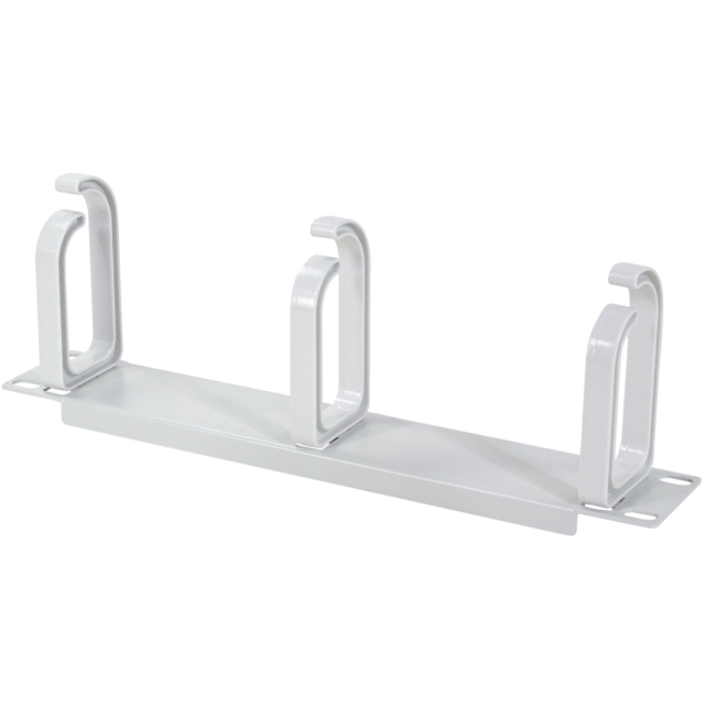 LogiLink 10"-kabelpanel med 3 fästen U1 Grå