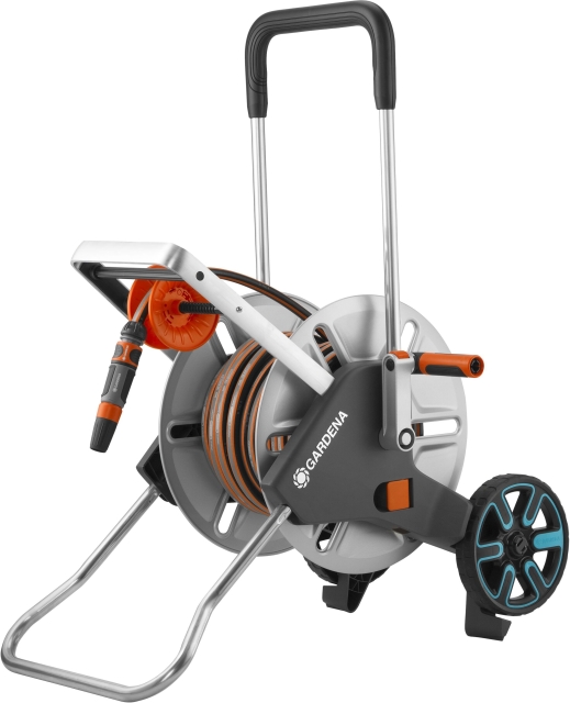 GARDENA CleverRoll M Easy metalen slanghaspel, 25 m flexibele slang