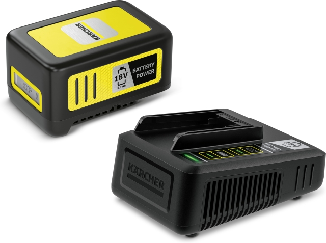 Kärcher accu Power 18 V accu en snellader, 5,0 Ah