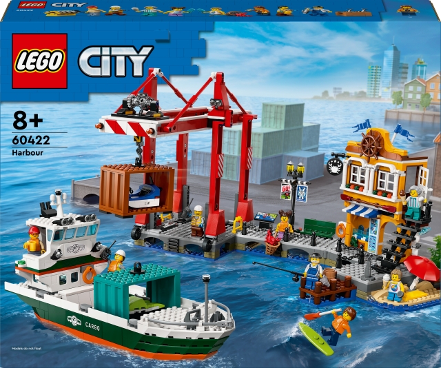 LEGO My City 60422 - Zeehaven en vrachtschip