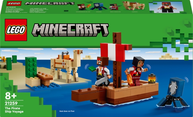 LEGO Minecraft 21259 - Reis van het piratenschip