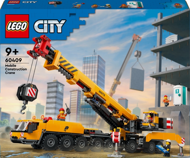 LEGO City Grote Voertuigen 60409 - Gele mobiele bouwkraan