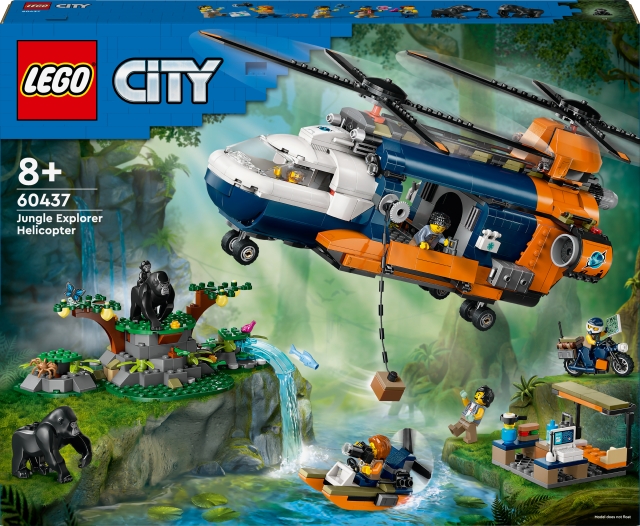 LEGO City Verkenning 60437 - Jungle Verkenner helikopter in kamp