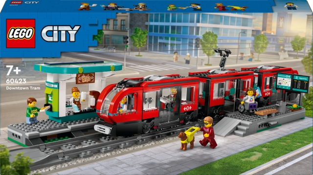 LEGO City treinen 60423 - Binnenstad express halte